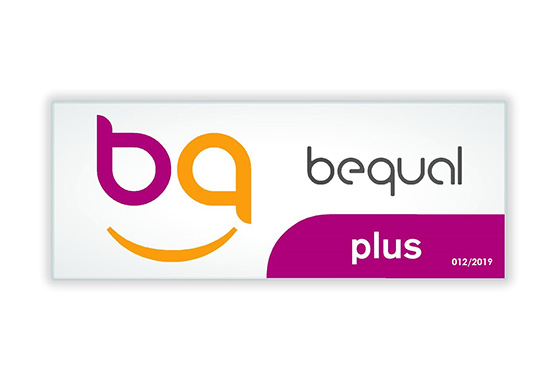 Ir a la noticia La Fundación Bequal nos ha reconocido con el Sello Bequal Plus por nuestro compromiso con la inclusión de las personas con discapacidad